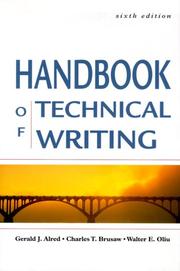 Cover of: The Handbook of Technical Writing, Sixth Edition (Handbook of Technical Writing Practices)