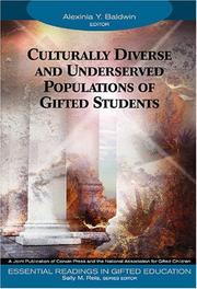 Cover of: Culturally Diverse and Underserved Populations of Gifted Students (Essential Readings in Gifted Education Series) by 