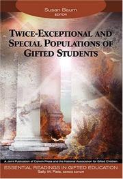 Cover of: Twice-Exceptional and Special Populations of Gifted Students (Essential Readings in Gifted Education Series)