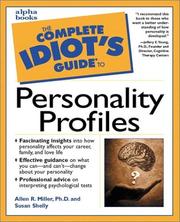 Cover of: The complete idiot's guide to personality profiles by Allen R. Miller