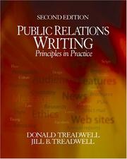 Cover of: Public Relations Writing: Principles in Practice