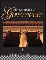 Cover of: Encyclopedia of Governance