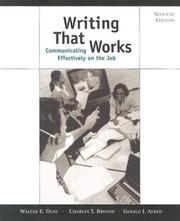 Cover of: Writing That Works