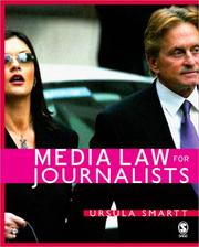 Cover of: Media Law for Journalists | Ursula Smartt