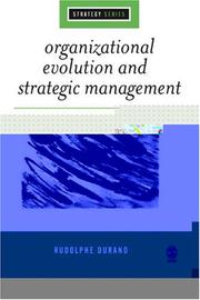 Cover of: Organizational Evolution and Strategic Management (SAGE Strategy series)