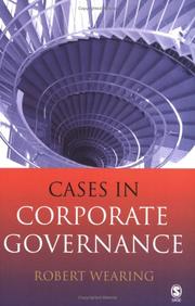 Cover of: Cases in corporate governance
