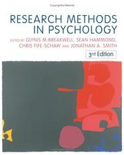 Cover of: Research Methods in Psychology