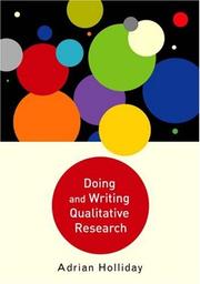 Doing & Writing Qualitative Research by Adrian Holliday