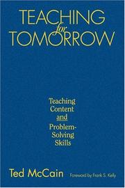 Cover of: Teaching for Tomorrow by Ted McCain