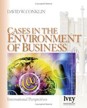 Cover of: Cases in the Environment of Business by David W. Conklin