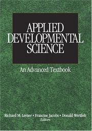 Cover of: Applied Developmental Science by 