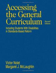 Cover of: Accessing the General Curriculum by Victor Nolet, Margaret J. McLaughlin