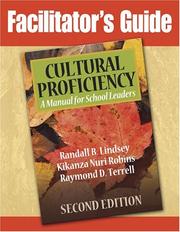 Cover of: Facilitator's Guide Cultural Proficiency: A Manual for School Leaders