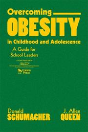 Cover of: Overcoming Obesity in Childhood and Adolescence by Donald Schumacher, J. Allen Queen