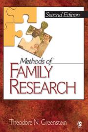Cover of: Methods of family research