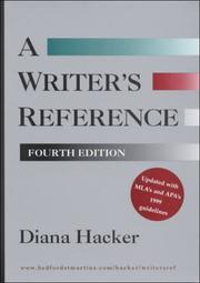 Cover of: A Writer's Reference: With Mla's and Apa's 1999 Guidelines