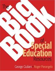 Cover of: The big book of special education resources by George A. Giuliani