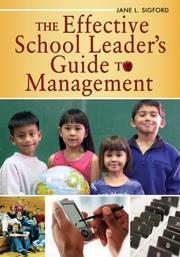 Cover of: The Effective School Leader's Guide to Management