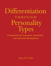 Cover of: Differentiation Through Personality Types by Jane A. G. Kise