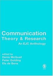 Cover of: Communication Theory and Research | 