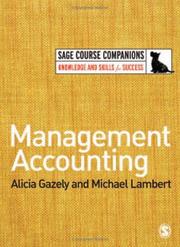 Cover of: Management Accounting (SAGE Course Companions)