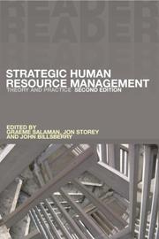 Cover of: Strategic Human Resource Management by 