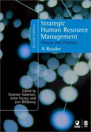 Cover of: Strategic Human Resource Management by 