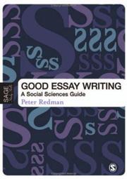 Cover of: Good Essay Writing by Peter Redman, Peter Redman