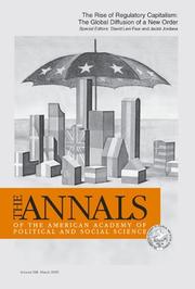 Cover of: The Rise of Regulatory Capitalism:: The Global Diffusion of a New Order (The ANNALS of the American Academy of Political and Social Science Series)