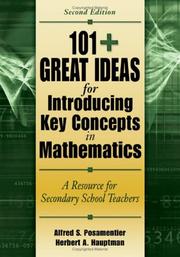Cover of: 101+  Great Ideas for Introducing Key Concepts in Mathematics: A Resource for Secondary School Teachers