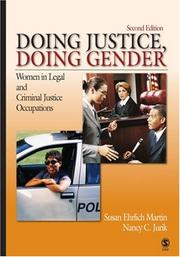 Cover of: Doing Justice, Doing Gender by Susan Ehrlich Martin, Nancy C. Jurik, Susan Ehrlich Martin, Nancy C. Jurik