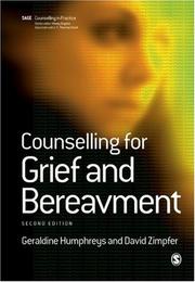 Cover of: Counselling for Grief and Bereavement (Counselling in Practice series) by Geraldine M. Humphrey, Zimpfer Living Trust