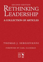 Cover of: Rethinking Leadership by Thomas J. Sergiovanni, Thomas J. Sergiovanni