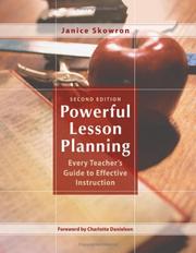 Cover of: Powerful Lesson Planning by Janice Skowron