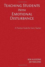 Cover of: Teaching Students With Emotional Disturbance by Robert Algozzine, James Ysseldyke