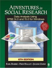 Cover of: Adventures in Social Research by Earl R. Babbie, Fred S. Halley, Jeanne S. Zaino