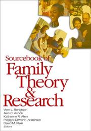 Cover of: Sourcebook of Family Theory and Research by 