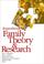 Cover of: Sourcebook of Family Theory and Research