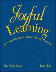 Cover of: Joyful Learning by Alice Udvari-Solner, Paula Kluth