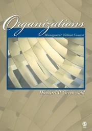 Cover of: Organizations by Howard P. Greenwald