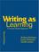 Cover of: Writing as Learning