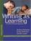 Cover of: Writing as Learning