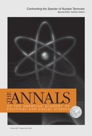 Cover of: Confronting the Specter of Nuclear Terrorism (The ANNALS of the American Academy of Political and Social Science Series)