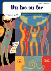 Cover of: Du tac au tac: Managing Conversations in French (with Audio CD)