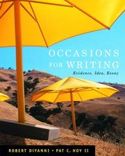 Cover of: Occasions for Writing: Evidence, Idea, and Essay