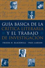 Cover of: Guia básica de la critica literaria y el trabajo de investigacion