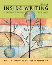 Cover of: Inside Writing: A Writer's Workbook, Form A