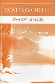 Cover of: Wadsworth Quick Guide to Job Interviewing