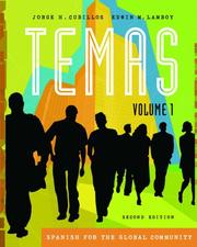Cover of: Temas: Spanish for the Global Community, Volume I (with Audio CD) (Temas (Thomson))
