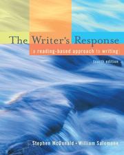 Cover of: The Writer's Response: A Reading-Based Approach To Writing